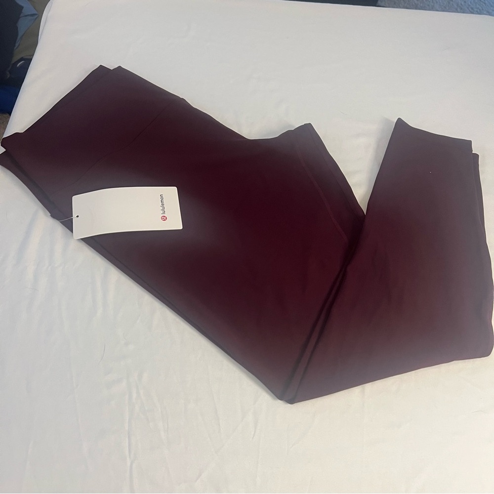 Lululemon Athletica Align High Rise 28 in inseam Burgundy Leggings